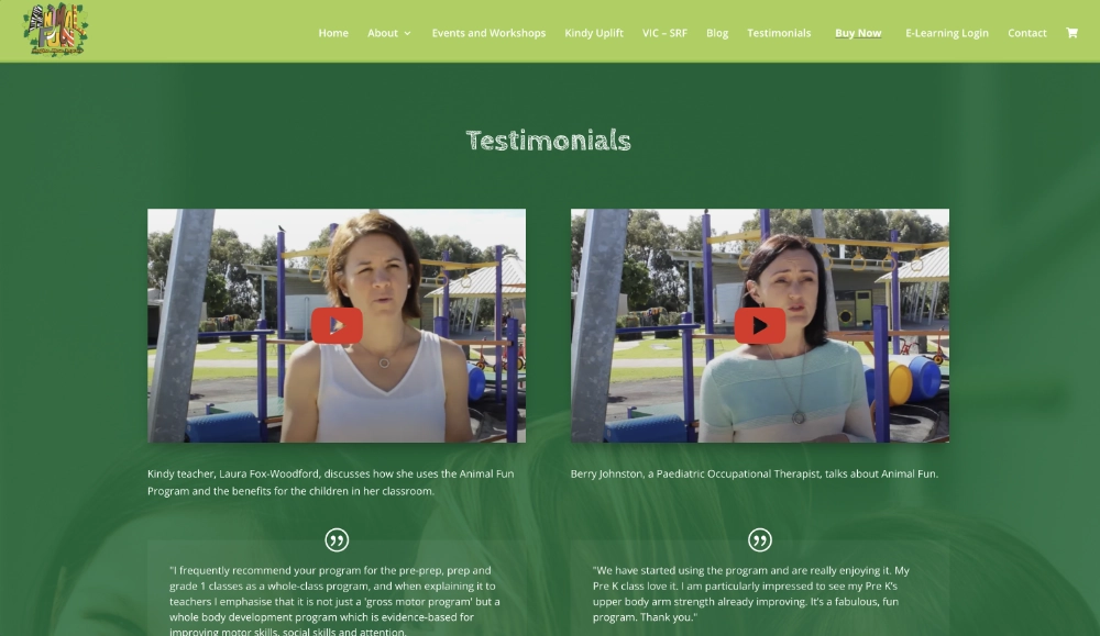 Animal Fun - Testimonials Animal Fun - Testimonials